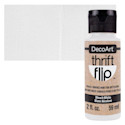 DecoArt Thrift Flip Multi-Surface Paint - Bleach White, 2 oz