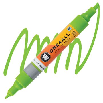 Open in modal - Molotow One4All Acrylic Twin Marker - Grasshopper marker and swatch