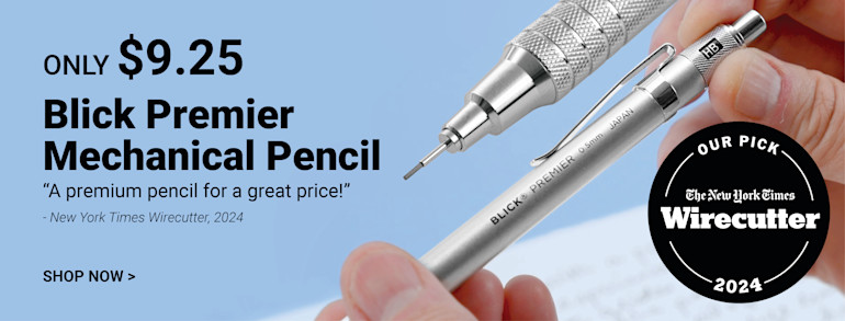 Only $9.25. Blick Premier Mechanical Pencil. A premium pencil for a great price! Quoted by New York Times Wirecutter, 2024. Shop now.