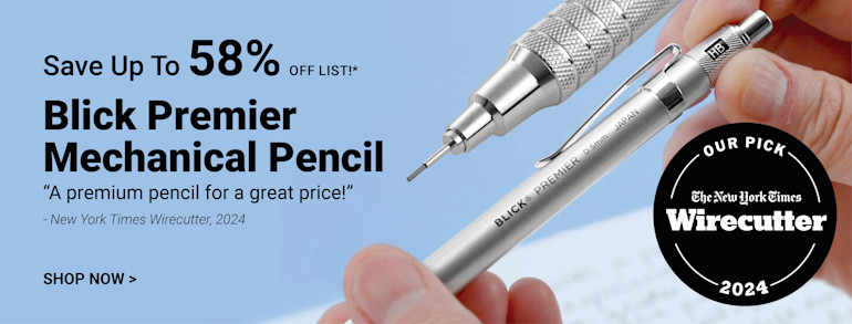 Save up to 58% off list. Blick Premier Mechanical Pencil. A premium pencil for a great price! Quoted by New York Times Wirecutter, 2024. Shop now.