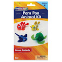 Creativity Street Pom Pon Animal Kit - Ocean Animals, Set of 4