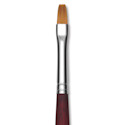 Princeton Velvetouch Series 3900 Synthetic Brush - Flat, Long Handle, Size 6