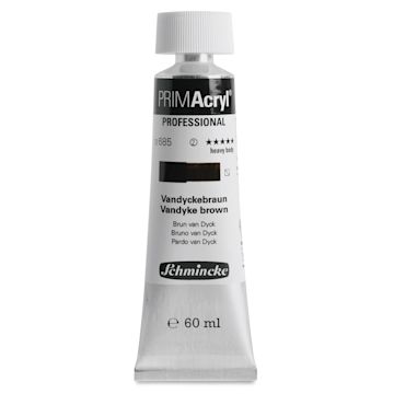 Open in modal - Schmincke Primacryl Professional Acrylic Paint - Vandyke Brown, 60 ml Tube