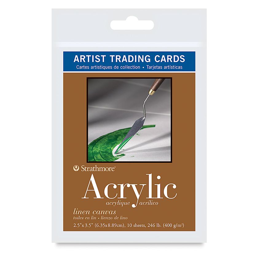 Strathmore Artist Trading Cards 400 Series Acrylic Paper, Linen, 21/