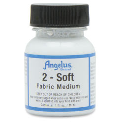 Angelus 2-Soft Fabric Medium - Front view of 1 oz bottle