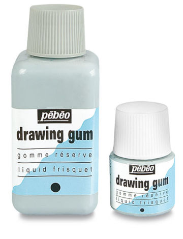 How to paint with drawing gum 