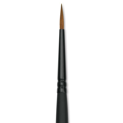 Raphaël Innovative Synthetic Kolinsky Brush - Round Sharp, Size 0, Short Handle (close-up)