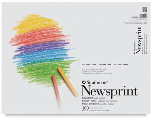 Pro Art Newsprint Paper Pad - Rough - 18 x 24 in. - 100 Sheets