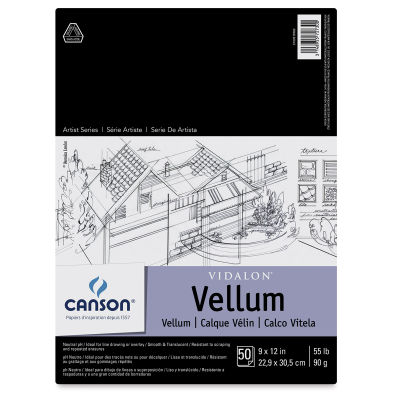 Canson Vidalon Vellum - 9" x 12, 50 Sheets
