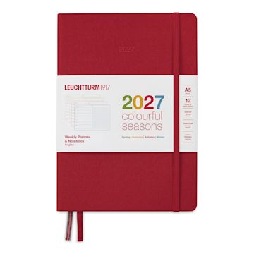 Open in modal - Leuchtturm1917 Colorful Seasons Planner Edition 2027 - 5.7" x 8.3", Red