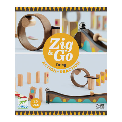 Djeco Zig and Go Reaction Construction Set - Dring (Front of packaging)