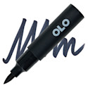 Olo Brush-Tip Half Marker - BK Blue Black