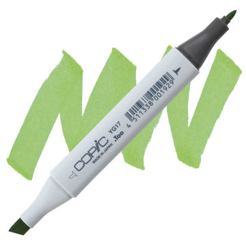Copic Classic Marker - Grass Green YG17 swatch and marker