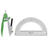 Westcott Student Compass and Protractor Set