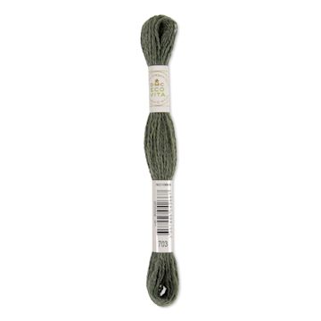 Open in modal - DMC Eco Vita Organic Wool Thread - Moss Indigo, 17-1/2 yds
