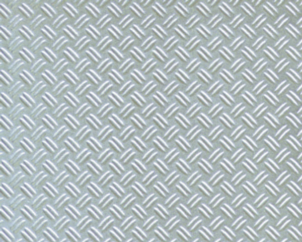 Plastruct - Patterned Sheets - Safety Tread - Double Diamond Plate - .020 x  7 x 12 pkg(2) - White - .187 Spacing - 570-91683