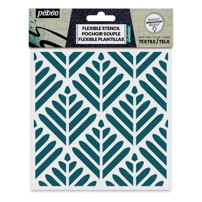 Pebeo 7A Stencils - Front of package of Foliage Stencil