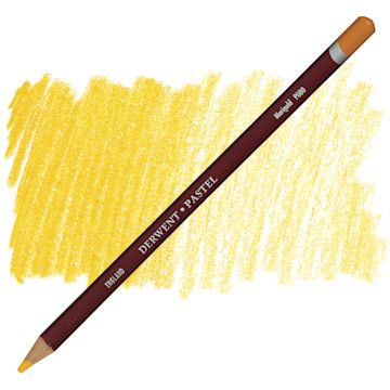 Open in modal - Derwent Pastel Pencil - Marigold pencil and swatch
