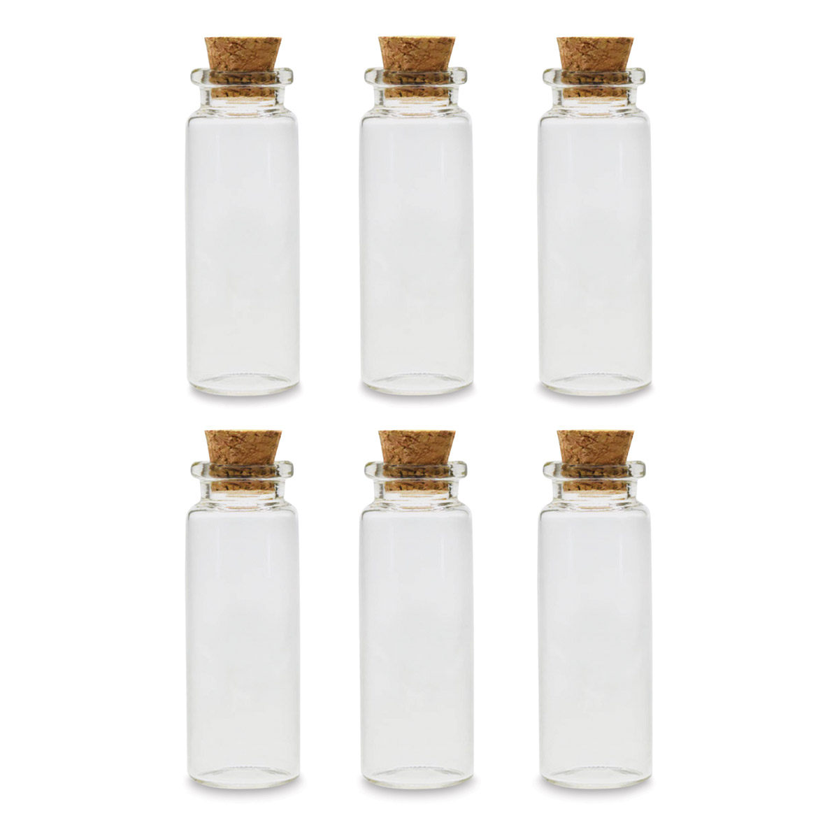 Craft Medley Glass Containers - Set of 6 | BLICK Art Materials