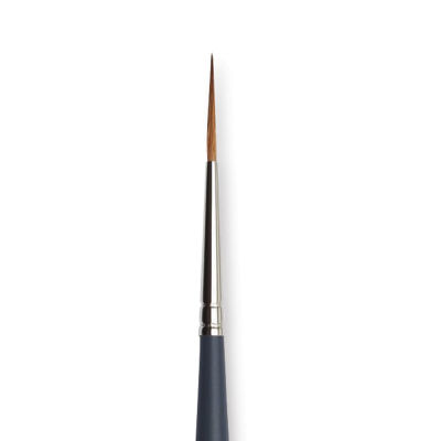 Winsor & Newton Professional Watercolor Synthetic Sable Brush - Rigger, Size 1, Short Handle (close-up)