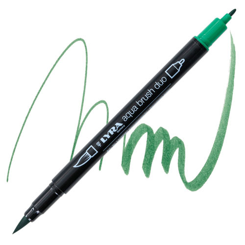 Lyra Aqua Brush Duo Marker - Permanent Green 067