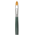Escoda Barroco Toray Gold Synthetic Brush - Filbert "Cat's Tongue", Long Handle, Size 20