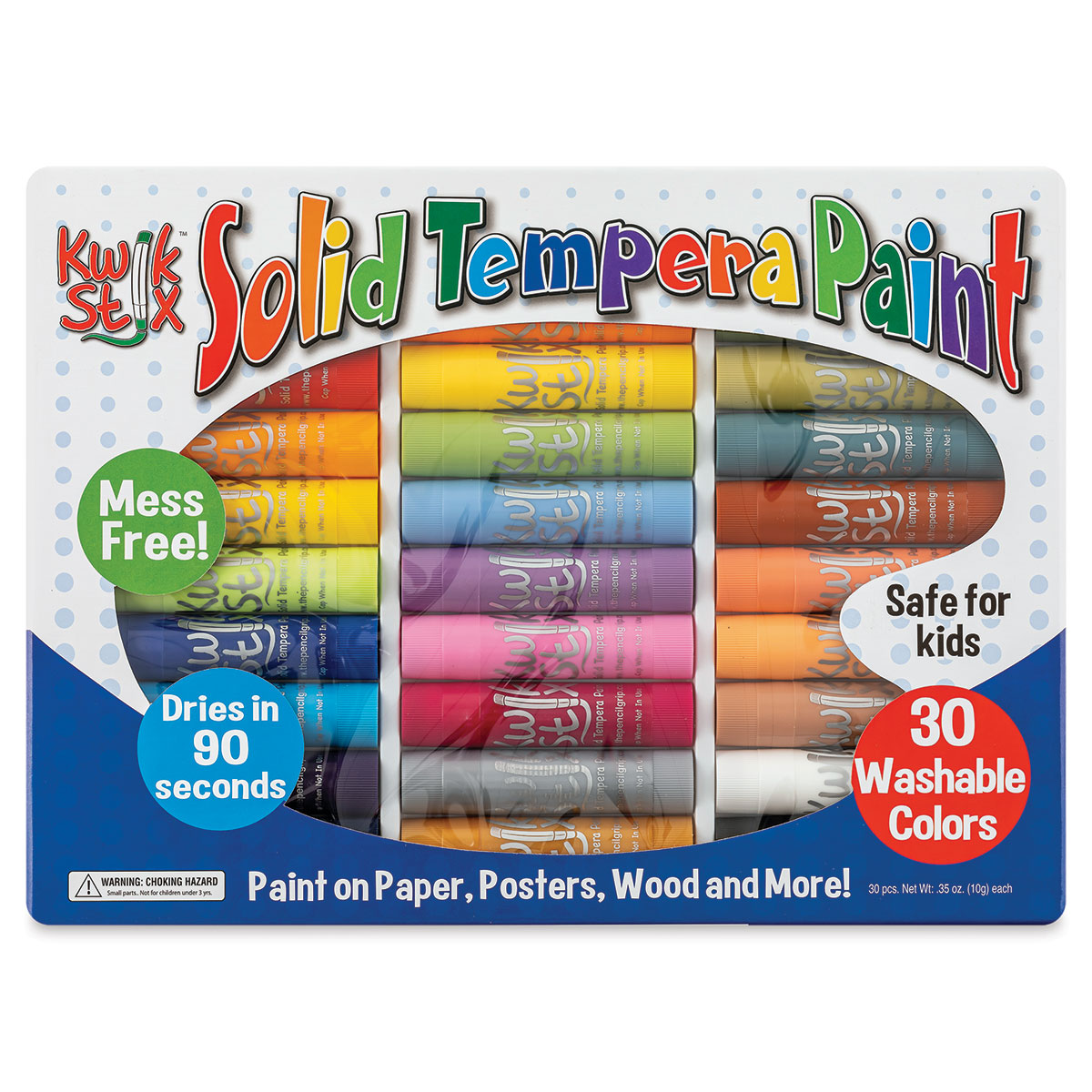 Kwik Stix Tempera Paint Art Set 30 Colors