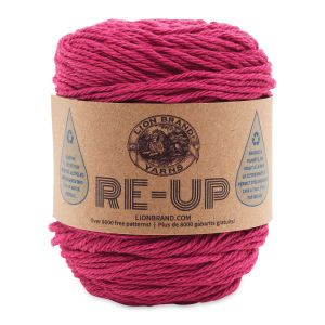Lion Brand Re-Up Yarn - Raspberry, 117 yards