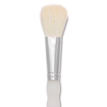 Open in modal - Royal & Langnickel Soft Grip White Goat Hair Mop Brush - Short Handle, Size 3/4", close-up