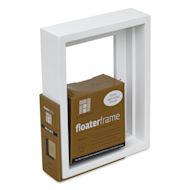 Ampersand Floaterframe - Bold, White, 5" x 7", 1-1/2"