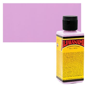 Open in modal - Alpha6 Alphanamel Lettering Enamel - Blackberry Sherbet, 147 ml - Bottle and Swatch