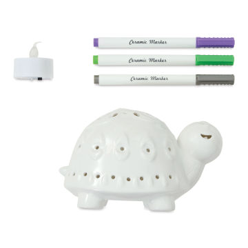 Bright Stripes LED Candle Critters Kit - Turtle (out of packaging)