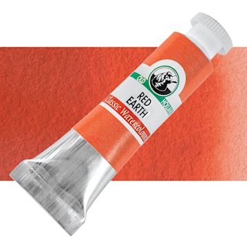 Open in modal - Old Holland Classic Artist Watercolor - Red Earth, 6 ml tube and swatch