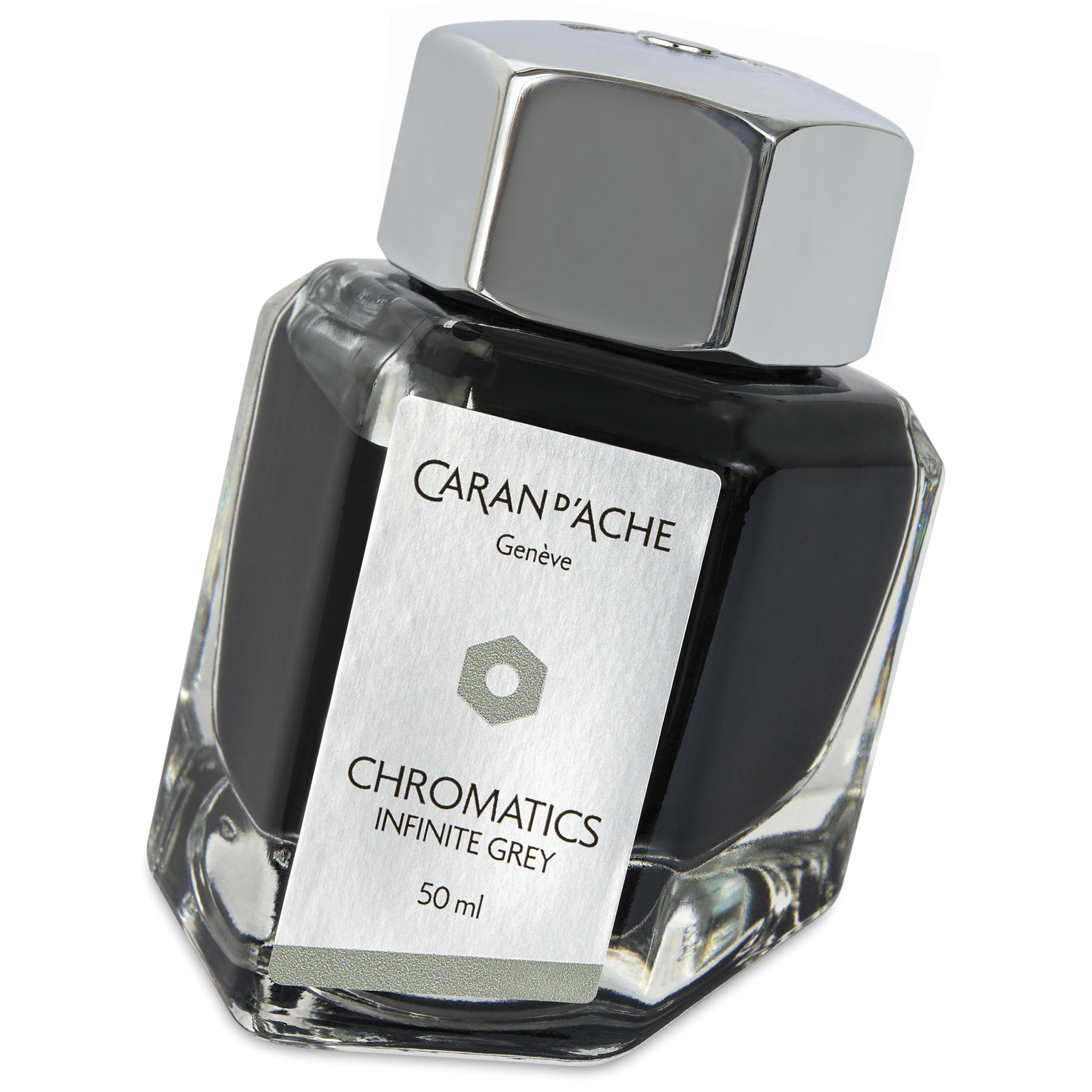 Caran d'Ache Chromatics Ink - Infinite Grey, 50 ml Jar | BLICK Art