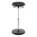 Kore Design Office Plus Sit-Stand Adjustable Chair - Leather-Like Seat Cover, Black
