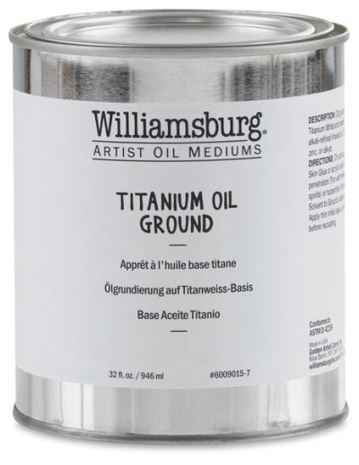 Williamsburg Titanium Oil Ground - Front of can
