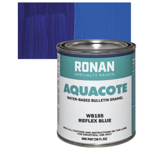 Ronan Aquacote Water-Based Acrylic Color - Reflex Blue, Pint
