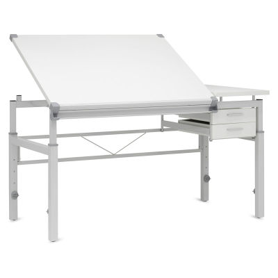 Studio Designs Graphix II Pro Line Table With Drawers - Left angle view of table