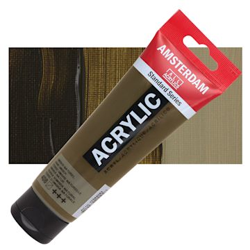 Open in modal - Amsterdam Standard Series Acrylic Paint - Raw Umber, 120 ml Tube and swatch