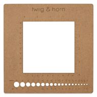 Twig & Horn Square Gauge Knitting Ruler