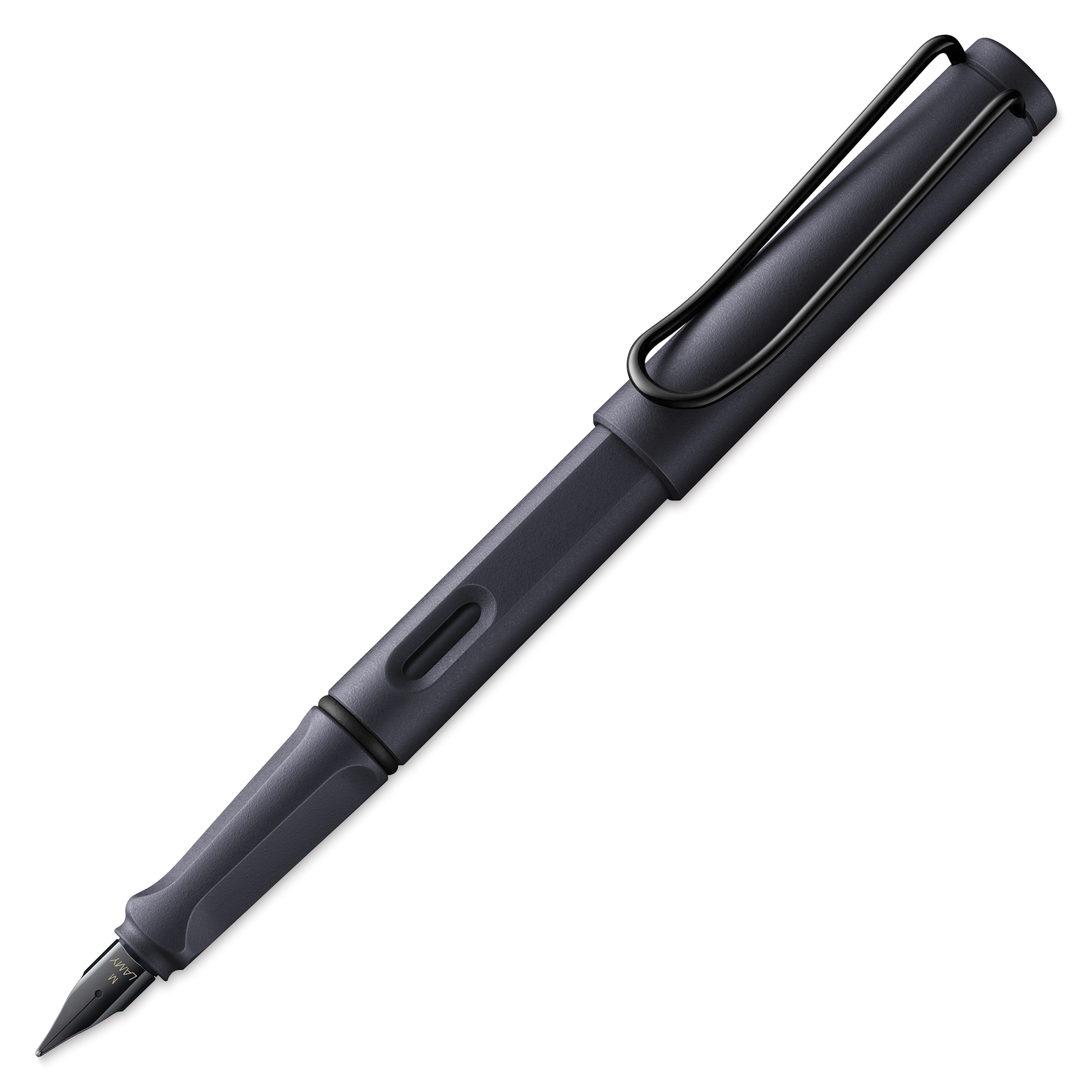 Lamy Safari Fountain Pen - Black Steel, Extra-fine Nib 