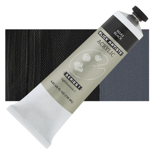 Blick Studio Acrylics - Mars Black, 4 oz tube