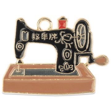 Open in modal - John Bead Sweet & Petite Charm - Sewing Machine, Black