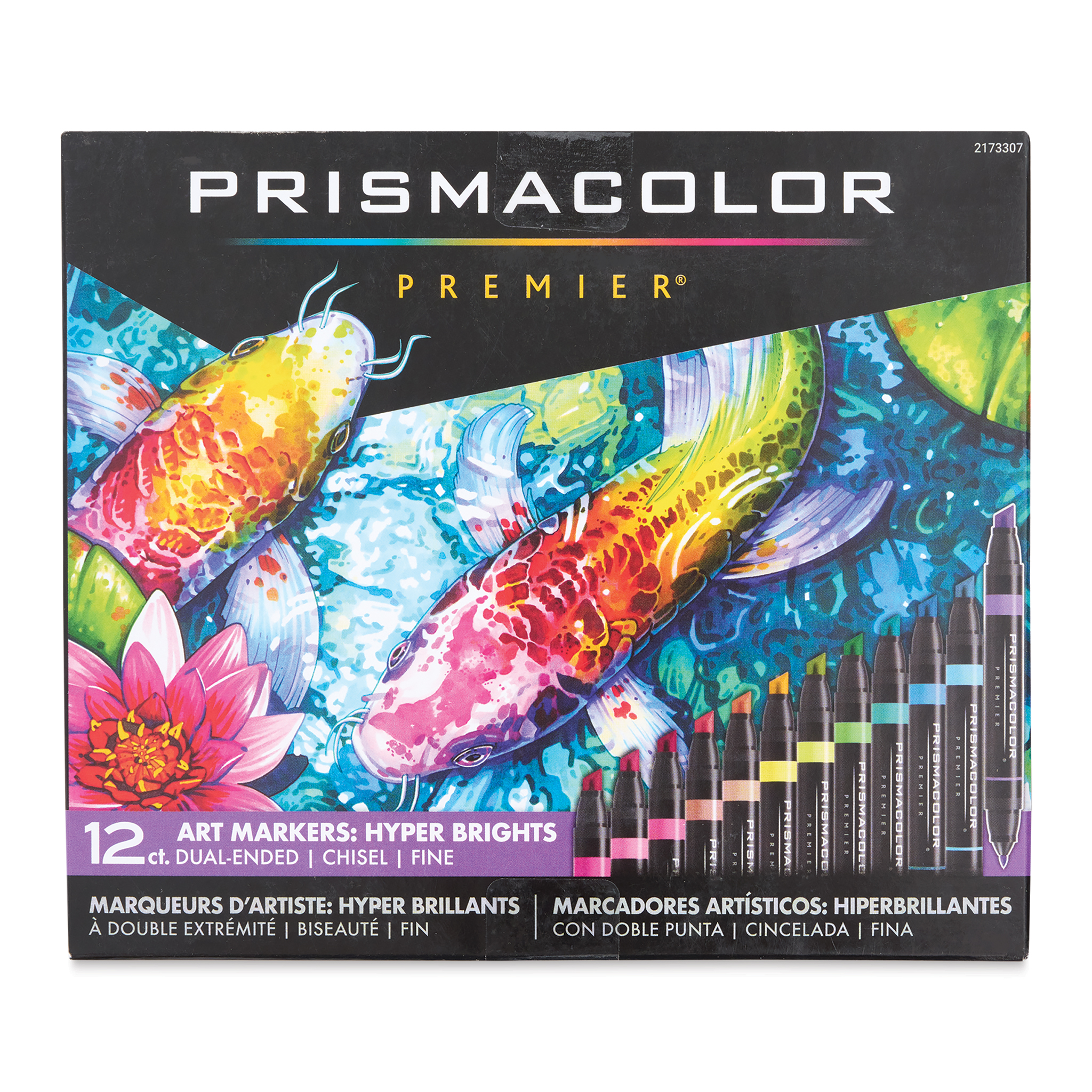 Prismacolor Premier Art Marker Set, Chisel/Fine, 12-Colors, Primary Colors  