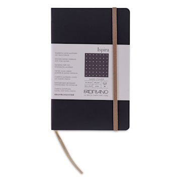 Open in modal - Fabriano Ispira Hard-Cover Notebook - Brown, 3-1/2" x 5-1/2", Dot Grid, front cover