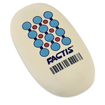 Open in modal - General’s Factis Soft Oval Soap Erasers - Right Angled view of Jumbo size eraser