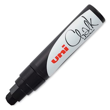 Open in modal - Uni Chalk Marker - Black, 15 mm marker and swatch