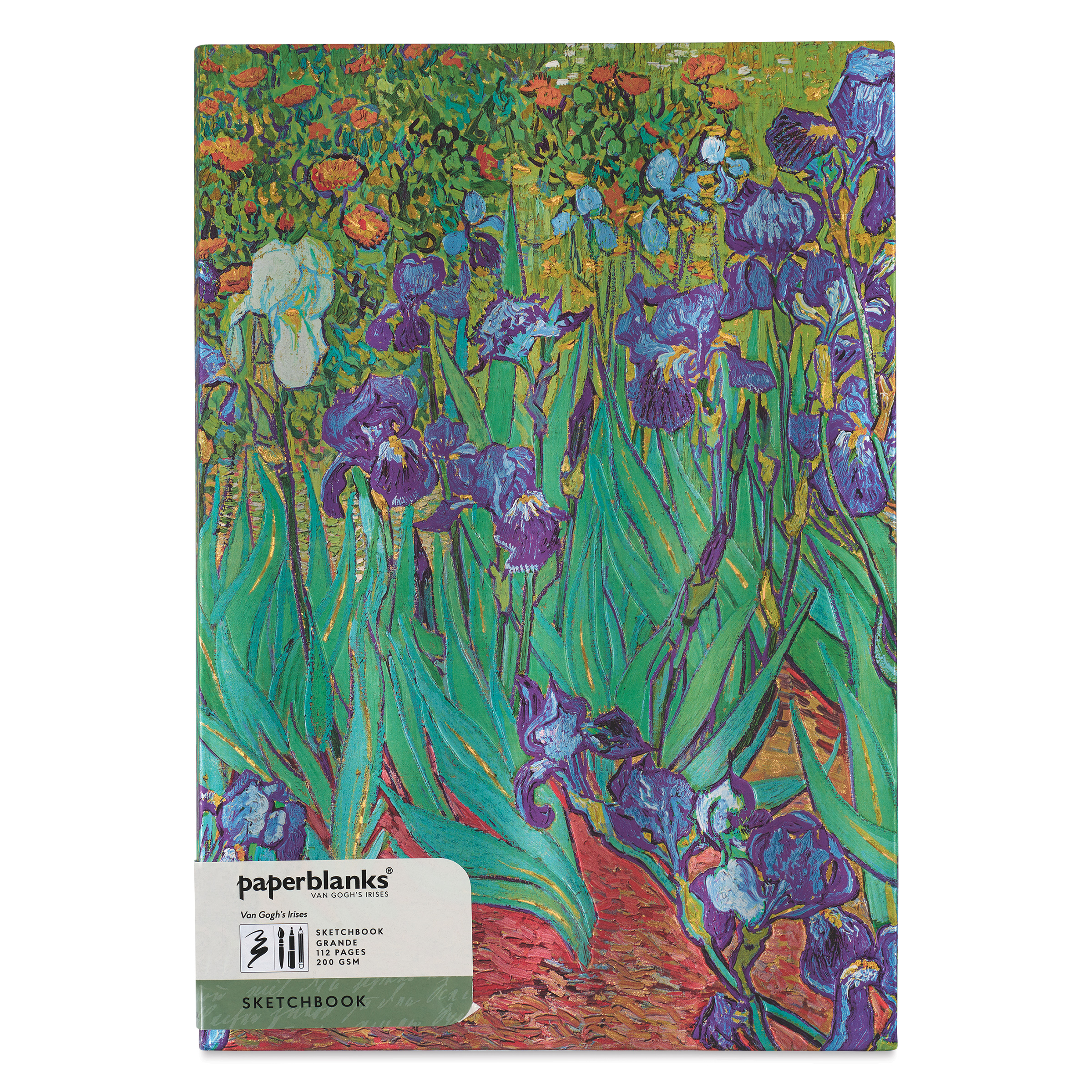 Paperblanks Mixed Media Sketchbook - Van Gogh Iris, 8" x 11-3/4