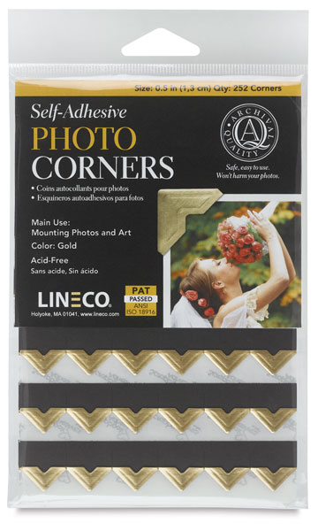 Lineco Self-Adhesive 0.5 Photo Corners (Ivory, Pack of 252)