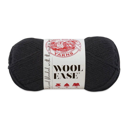 Lion Brand Wool-Ease Yarn - Black